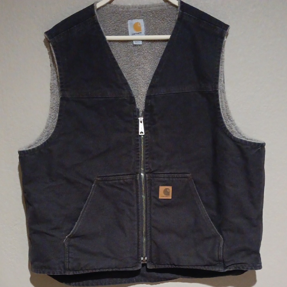 Carhartt Classic Brown Sherpa-Lined Vest